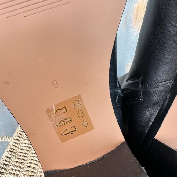 Madewell The Francie Tall Boot True Black Sz 9 NWOB - Picture 14 of 16